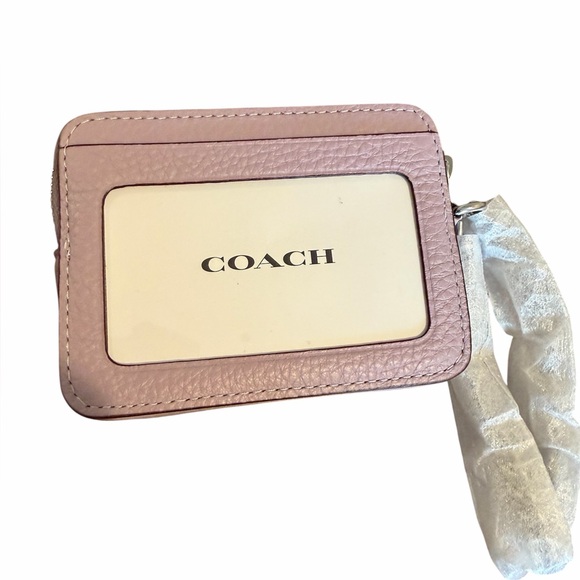 Coach Lilac Leather Zip Card Case- NWT - Picture 6 of 6